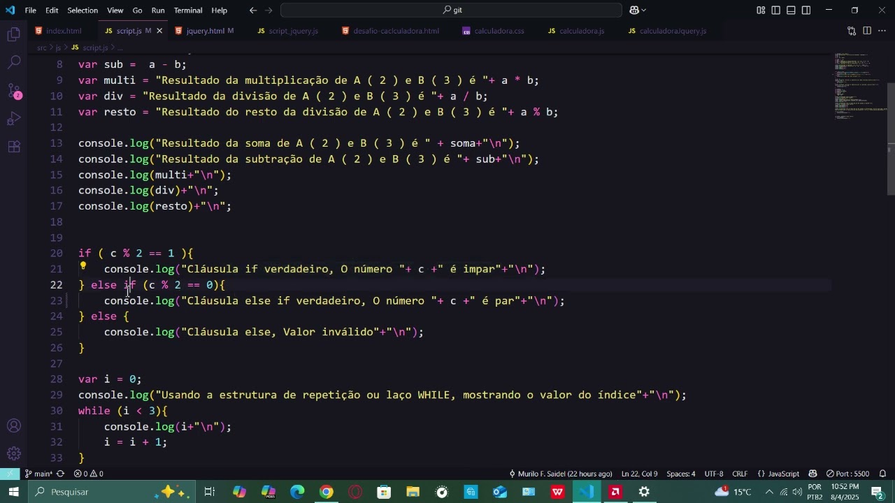 Apresentação do projeto do curso Javascript & Jquery do professor Diego Mariano na Udemy