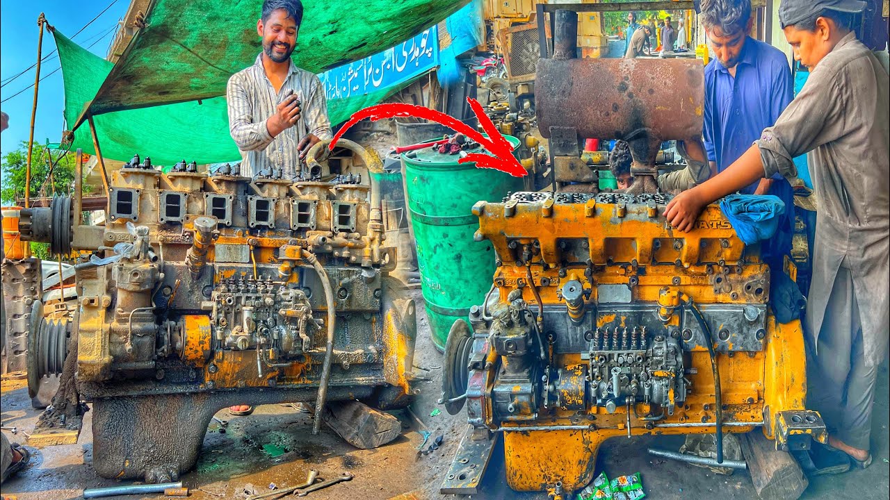 6 Cylinders Diesel Engine Recovery || Overhaul Truck Engine Guild