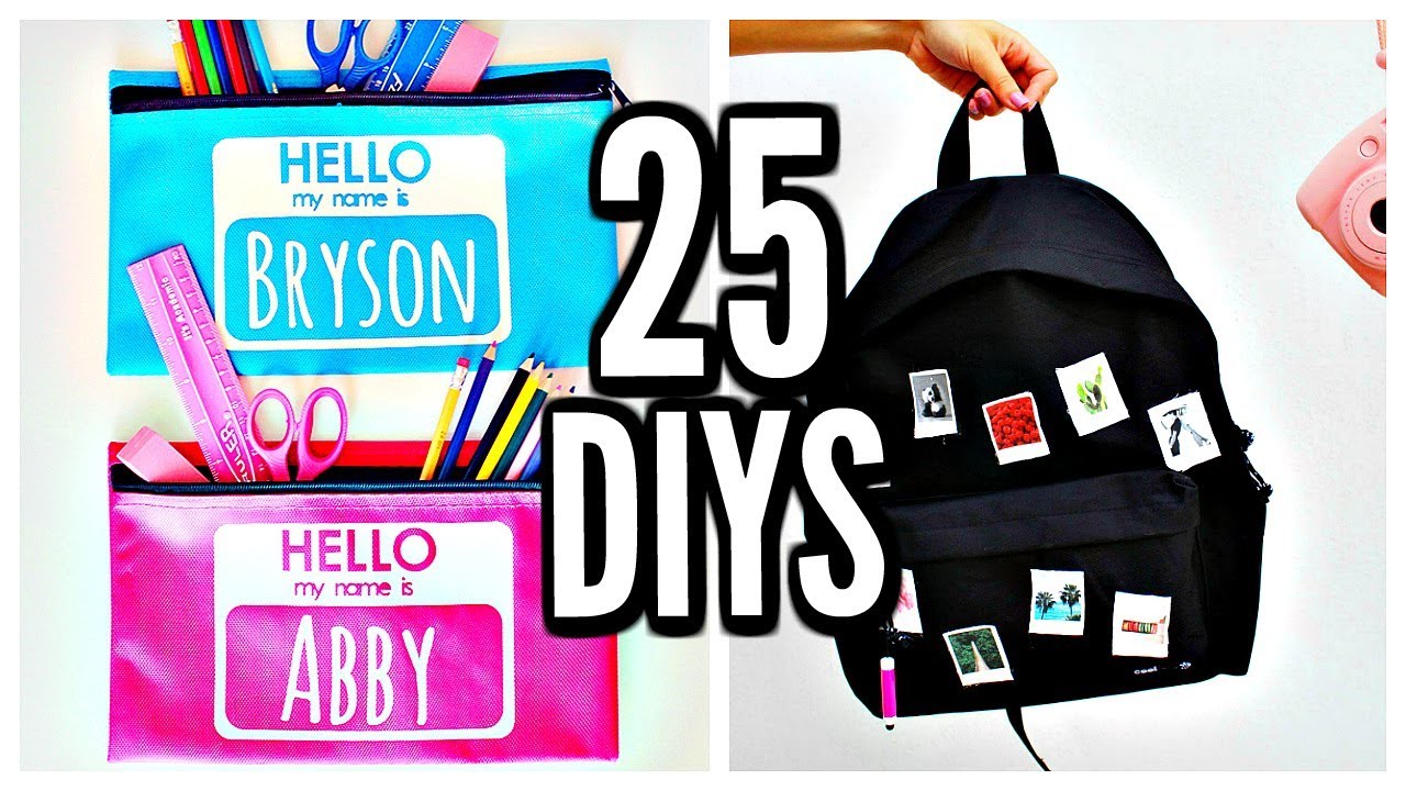 25 DIY SCHOOL SUPPLIES! Back To School 2017-2018