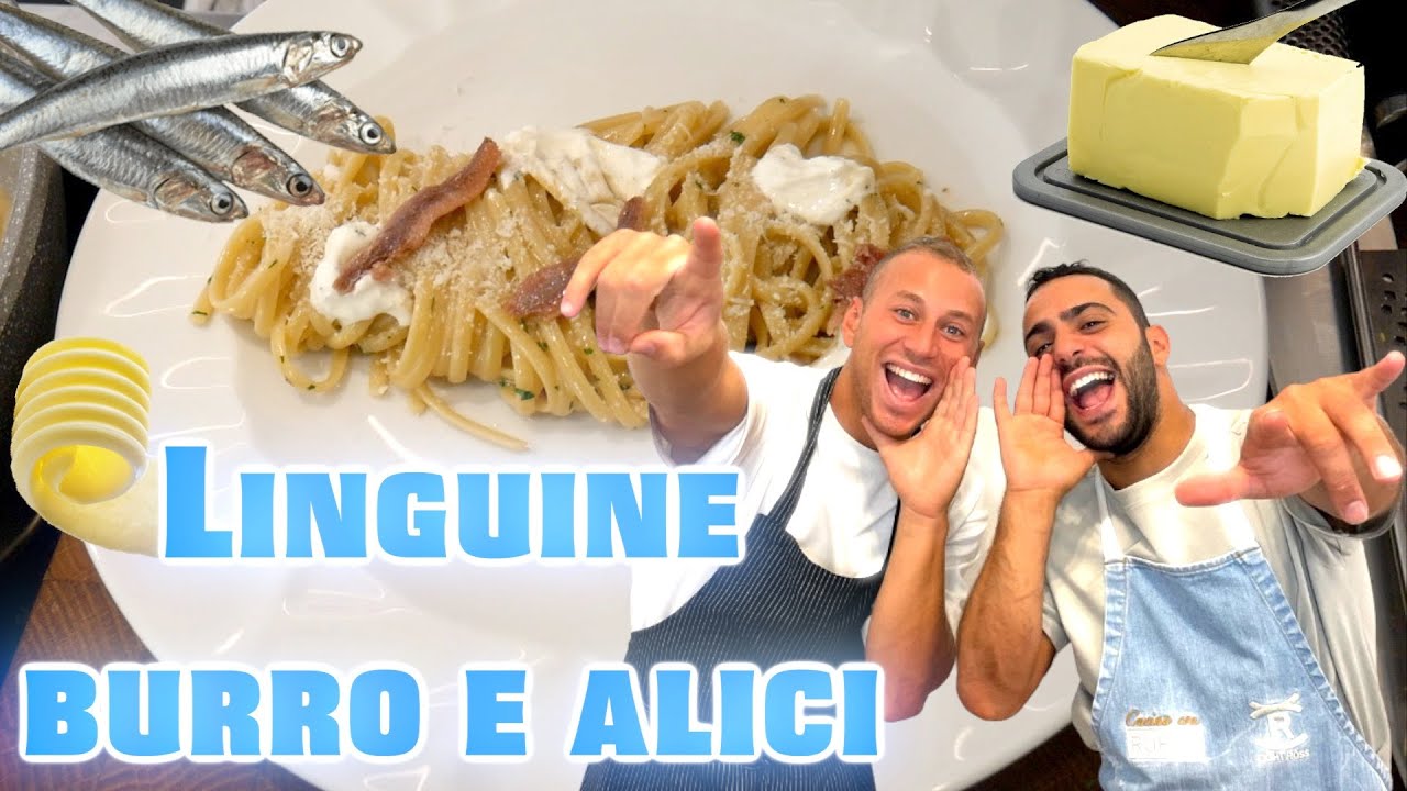 LINGUINE BURRO E ALICI 🐟 *con un ospite storico*