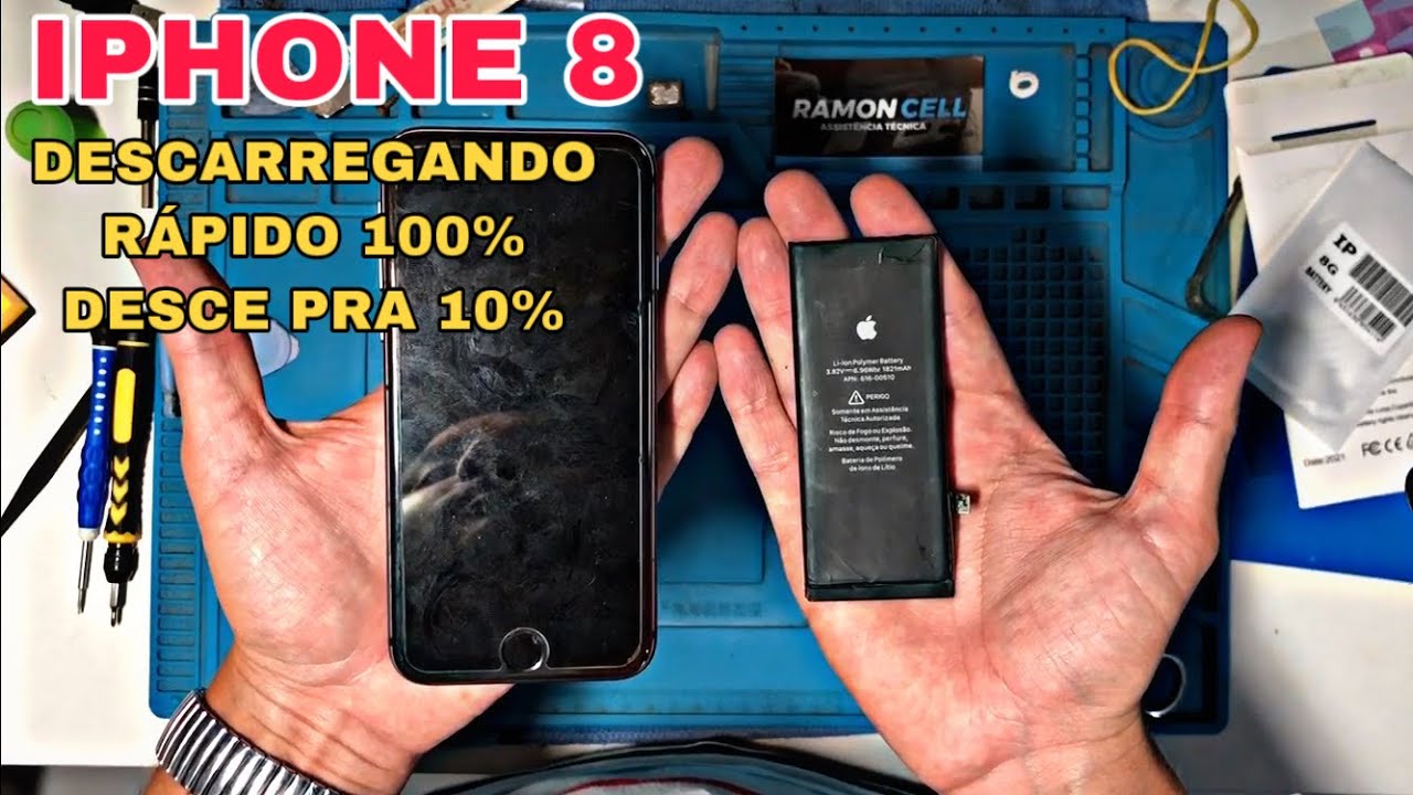 COMO RESOLVER! Como trocar a bateria do iPhone 8 - A1905 | A1897