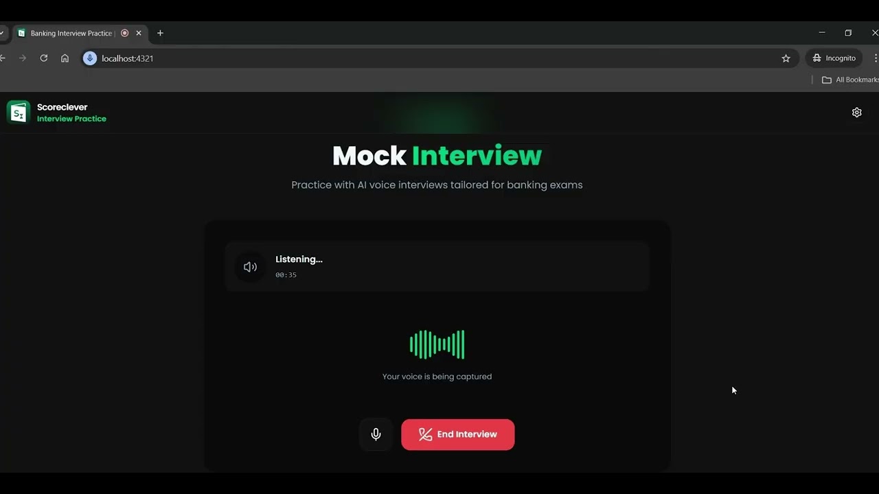 Mock Interview App | Demo Video | Banking & SSC | Improve English Speaking Skills