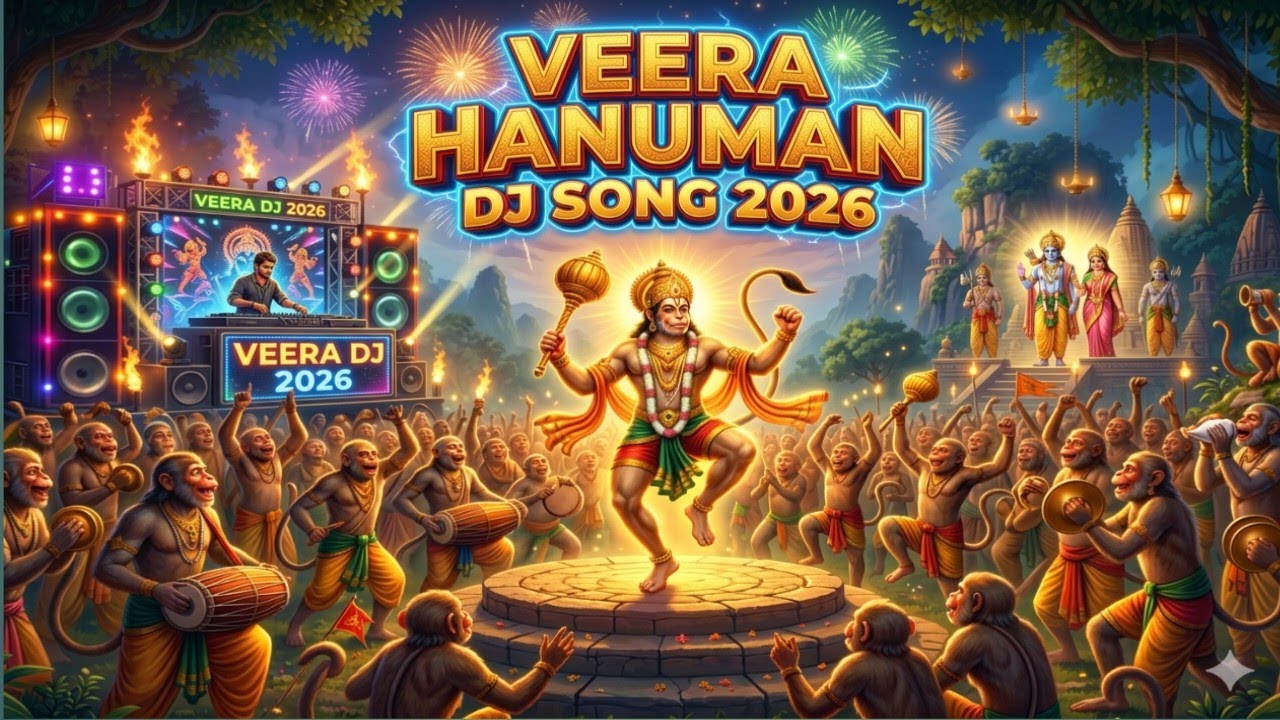 Veera Hanuman DJ Song in Hindi 🔱 | Powerful Bajrangbali DJ Bhakti Song 2026 | Hanuman Dance DJ Mix |