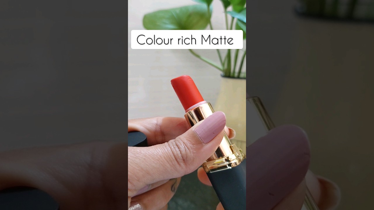 Orange LOreal Paris colour riche matte lipstick 💄#shorts #lipstick #viral