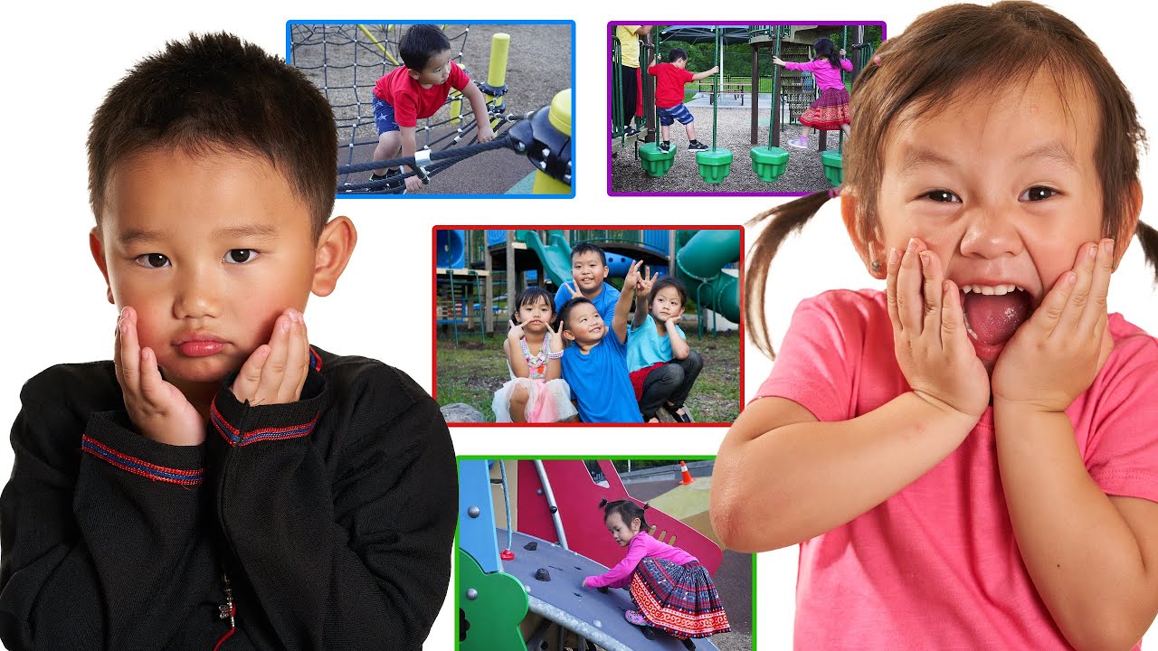 Learn outdoor activities in Hmong (educational) | Hmong kids kawm chaw uasi kev uasi