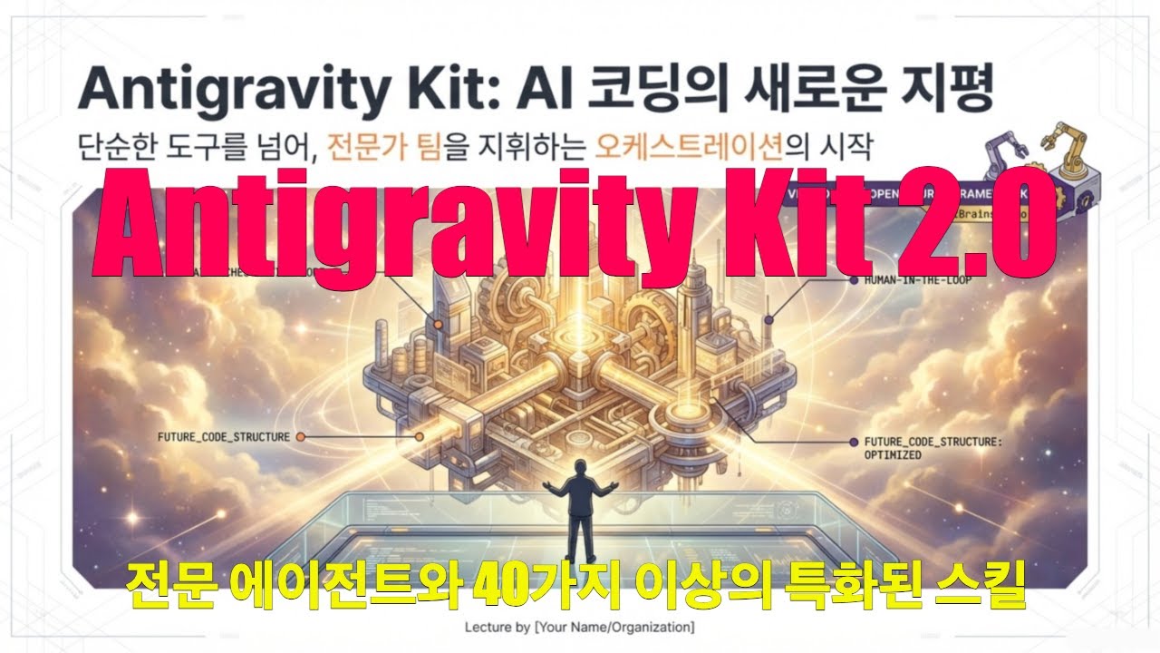 [Antigravity Vibe Coding 8] Antigravity Kit 2.0: 전문 에이전트와 40가지 이상 특화된 스킬로 AI 전문가를 지휘하라