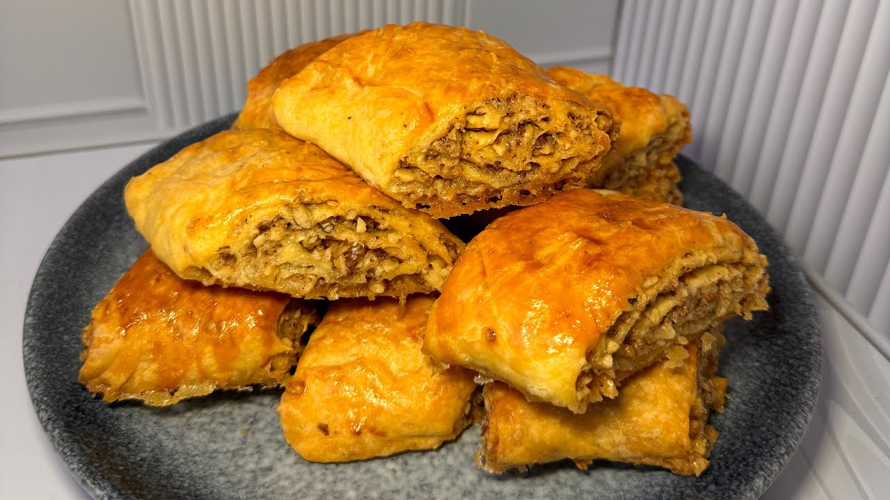 Самая вкусная и ароматная выпечка ГАТА с ОРЕХАМИ. Ең дәмді ГАТА😍