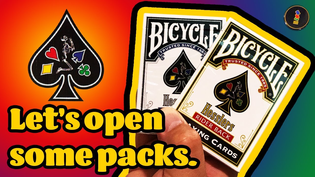 A Dash of COLOR to every card game! Hesslers Rider Back Bicycle Playing Cards!