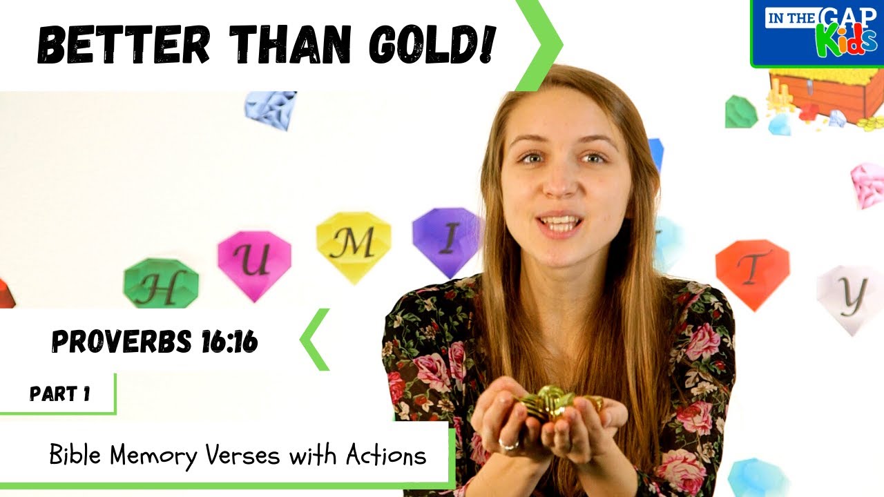 Proverbs 16:16 | Bible Verses to Memorize for Kids with Actions | Humility for kids (Week 1)
