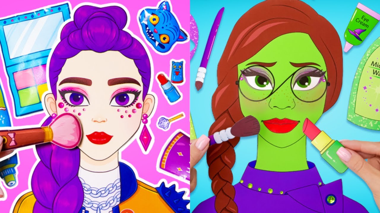 💜 RUMI VS. ELPHABA 💚 Who Wins the Ultimate Makeover?! 💄 Paper Crafts ✨ Imagine Playworld
