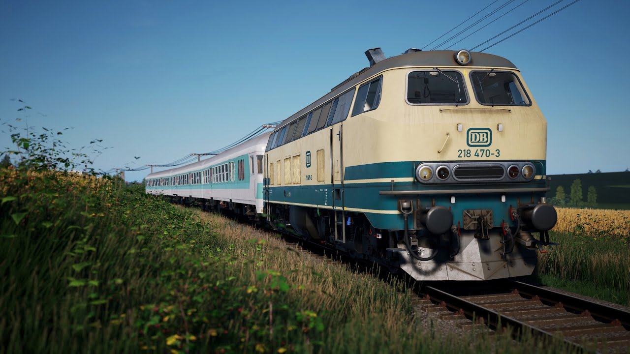 Train Sim World 6 back in the 90s Niddertalbahn BR 218 Diesel Lok
