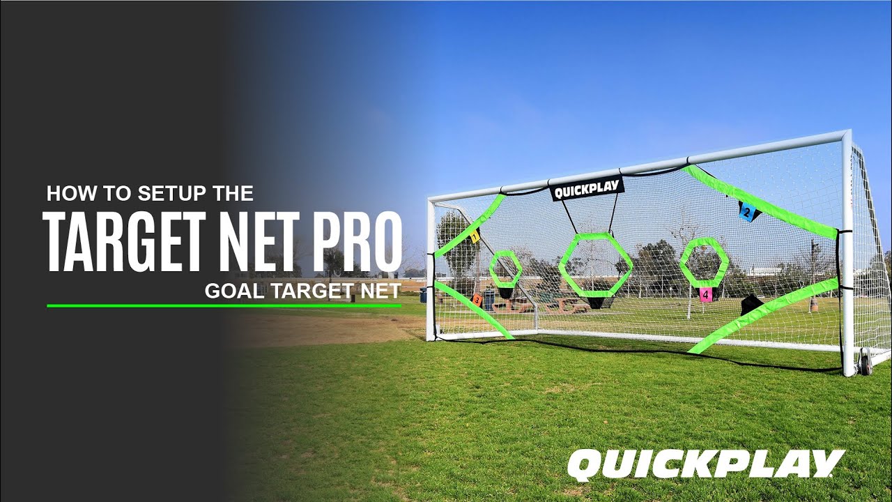 HOW TO: Setup & Takedown the QUICKPLAY TARGET NET PRO 24x8ft Soccer Goal Target
