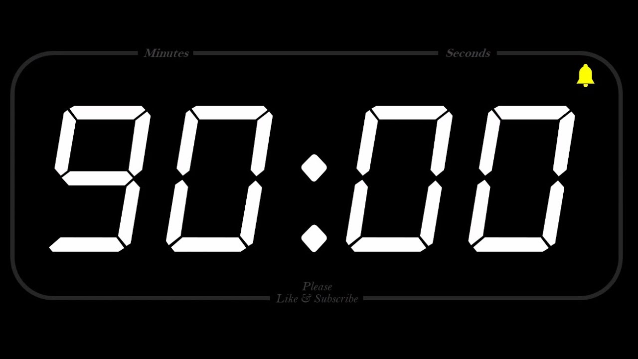 90 MINUTES COUNTDOWN
