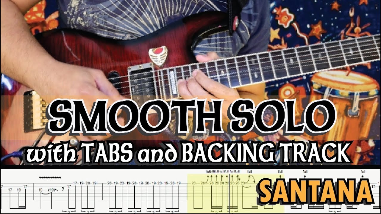 SANTANA | SMOOTH SOLO with TABS and BACKING TRACK | ALVIN DE LEON (2019)
