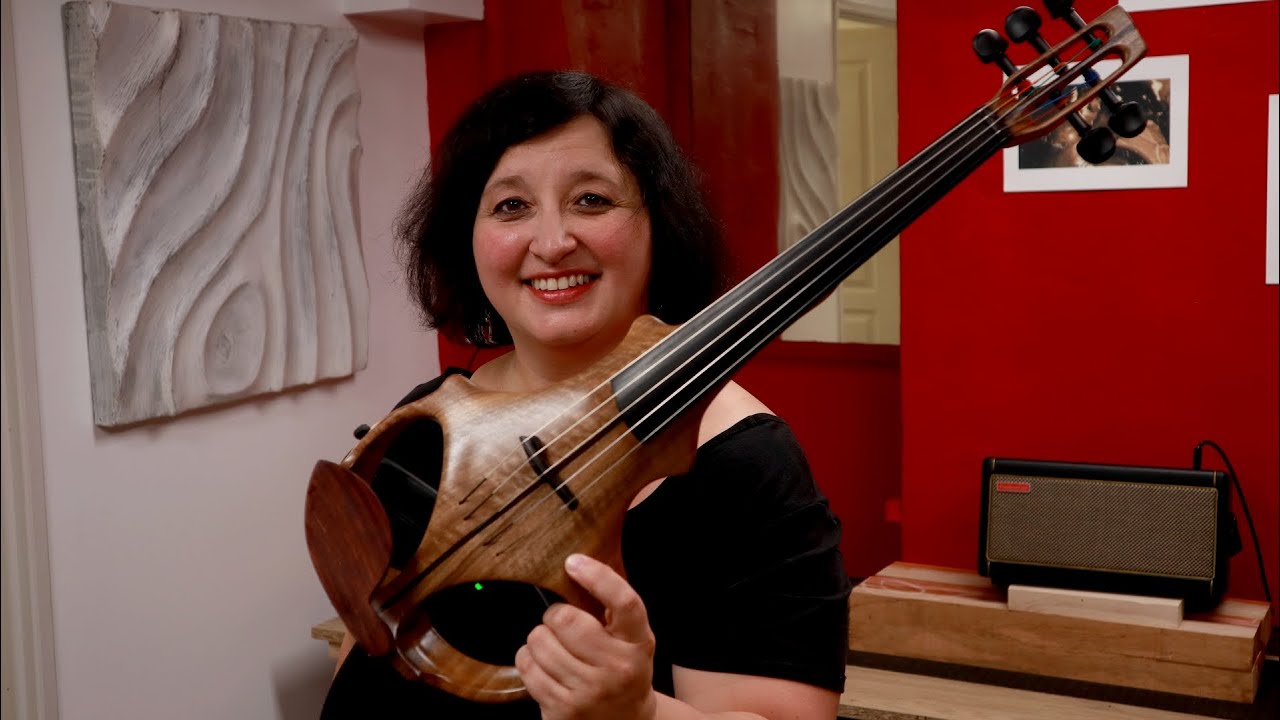 ETJ 5 string electric violin -J.S.Bach - Adagio from 1st sonata (excerpt, viola version)