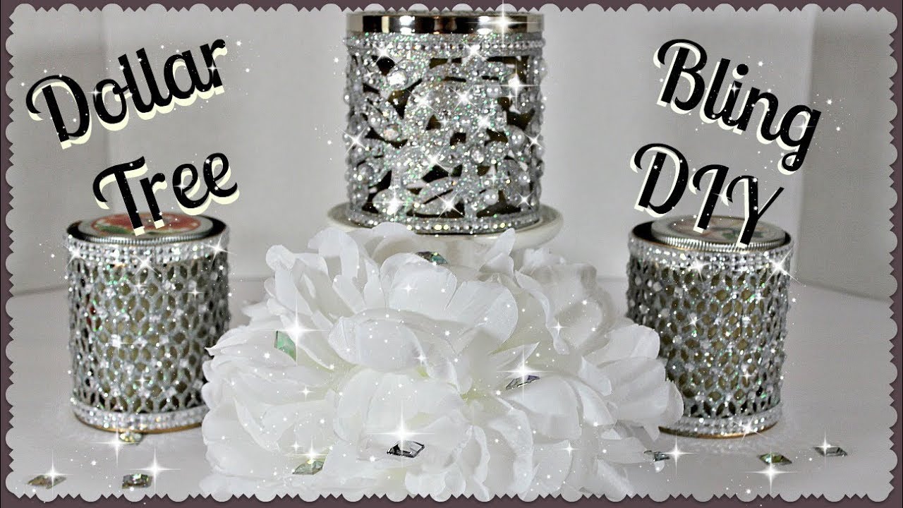 💎Bath And Body Works Inspired Bling Candle Holders💎|| 🎄Dollar Tree DIY|| 💎Affordable Glam💎