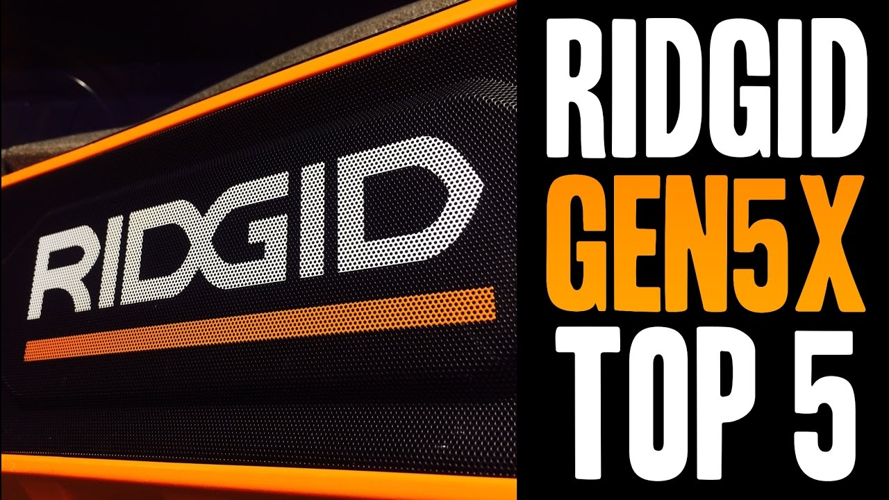 Top 5 RIDGID Gen5X Tools!