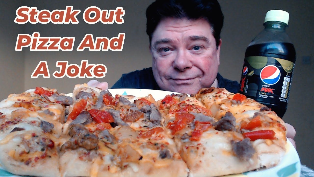 ASMR - Eating A Steak Out Pizza With A Pepsi Max Lime (My Cowboy Joke)