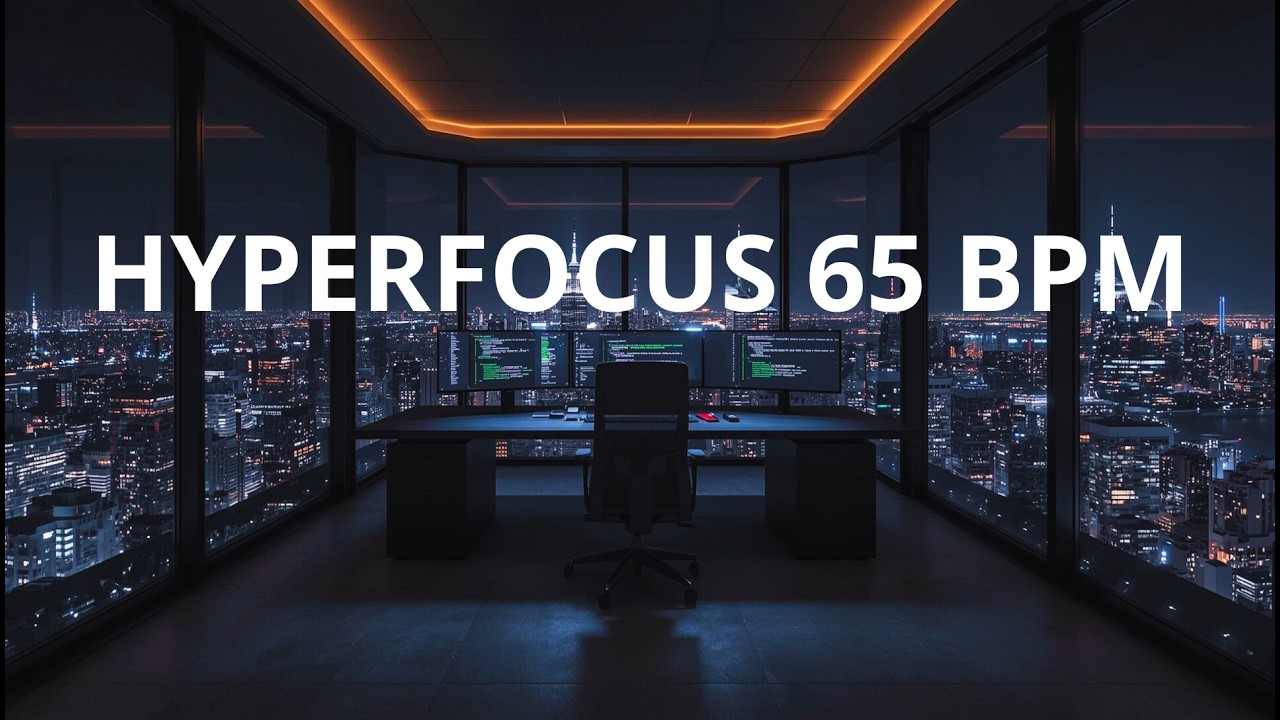 Music for Hyperfocus & Deep Work — Static Focus Ambient (65 BPM)