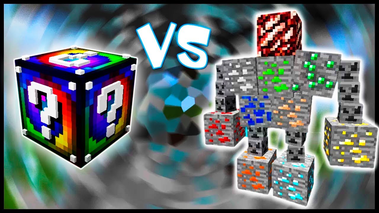 Спиральный Лаки Блок VS Рудный Голем! - Лаки Битва #16