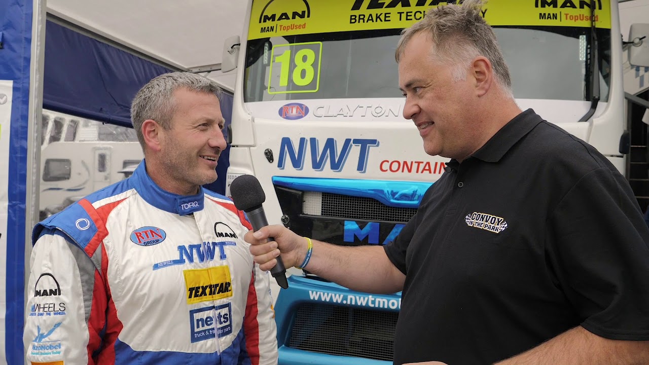 John Newell on his MAN TGS racing truck