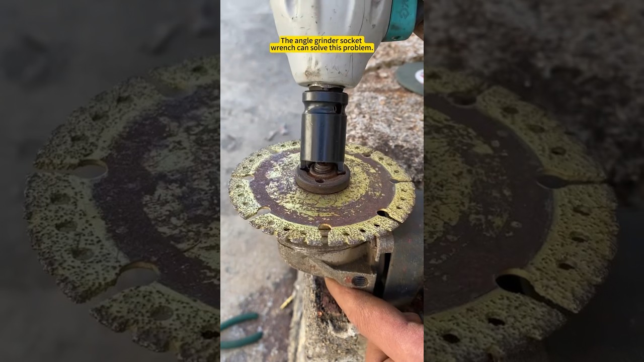 What would you do if the angle grinder disc gets stuck?#toolhacks #tools #toolbox