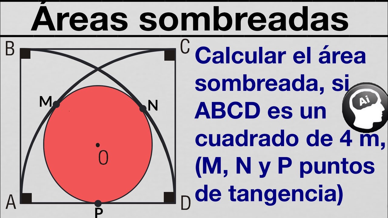 ¿Puedes calcular el area sombreada?  |  [Geometria]