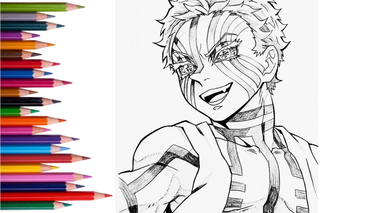 How to Draw Akaza from Demon Slayer: Step-by-Step Guide
