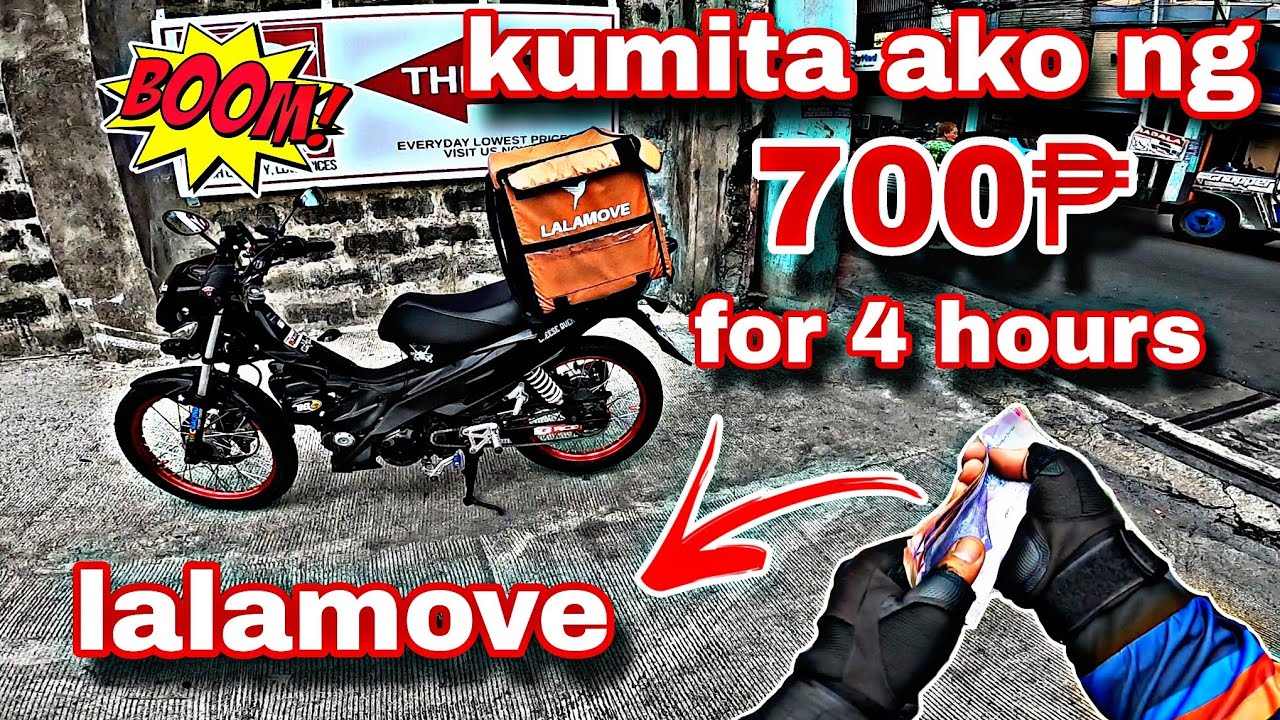 KUMITA AKO SA LALAMOVE NG 700 PESOS SA APAT NA URAS LANG | motovlogph