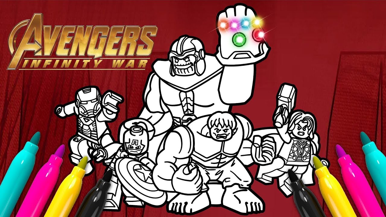 AVENGERS THANOS Coloring page | LEGO Superheroes series