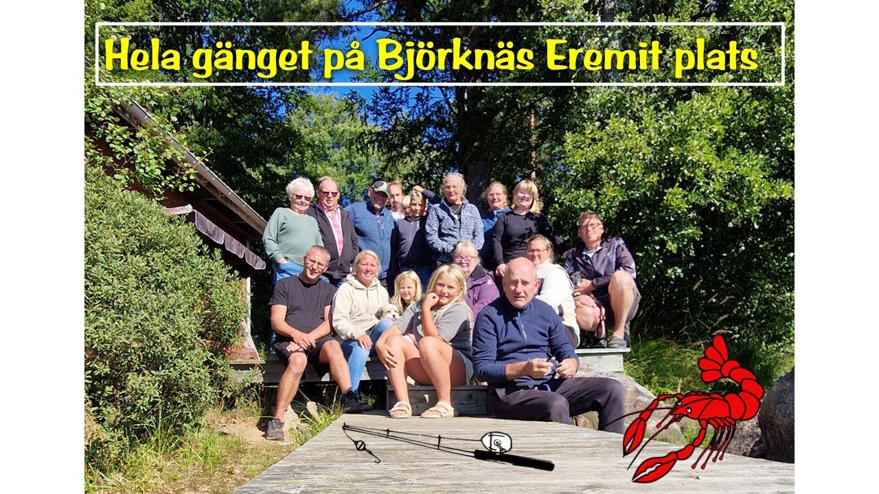 En helg på Eremitplats i Småland - Björknäs! Med kräftskiva.