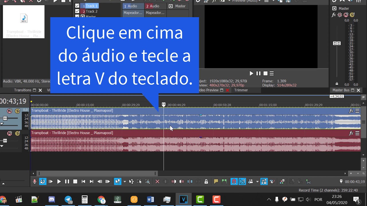 Tutorial de masterização de áudio simples no Sony Vegas