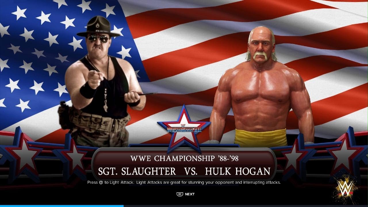 WWE 2K24 Wrestlemania 7 Hogan vs Slaughter