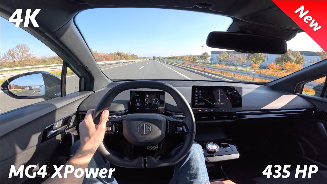 MG4 XPower 2024 POV Test drive (City - Highway) 435 HP