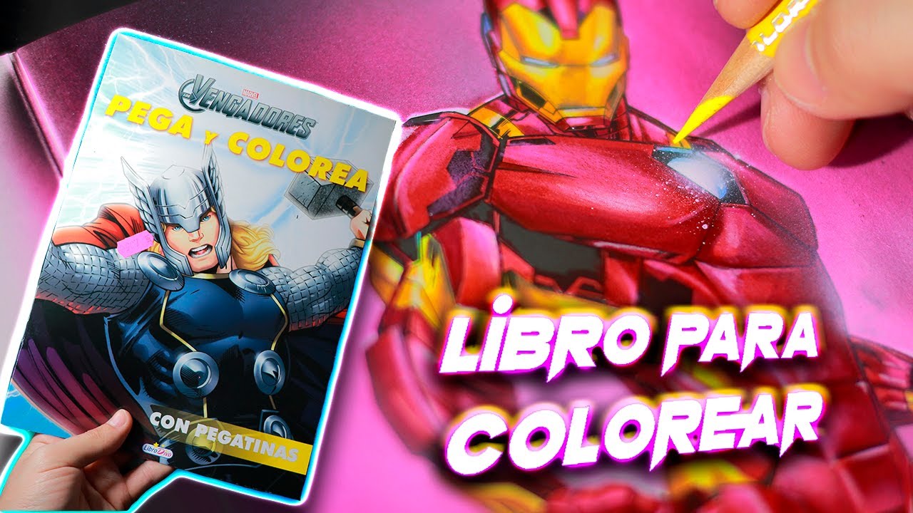 Artista Profesional de Youtube colorea un libro de dibujos para NIÑOS! | Ironman | ArteMaster