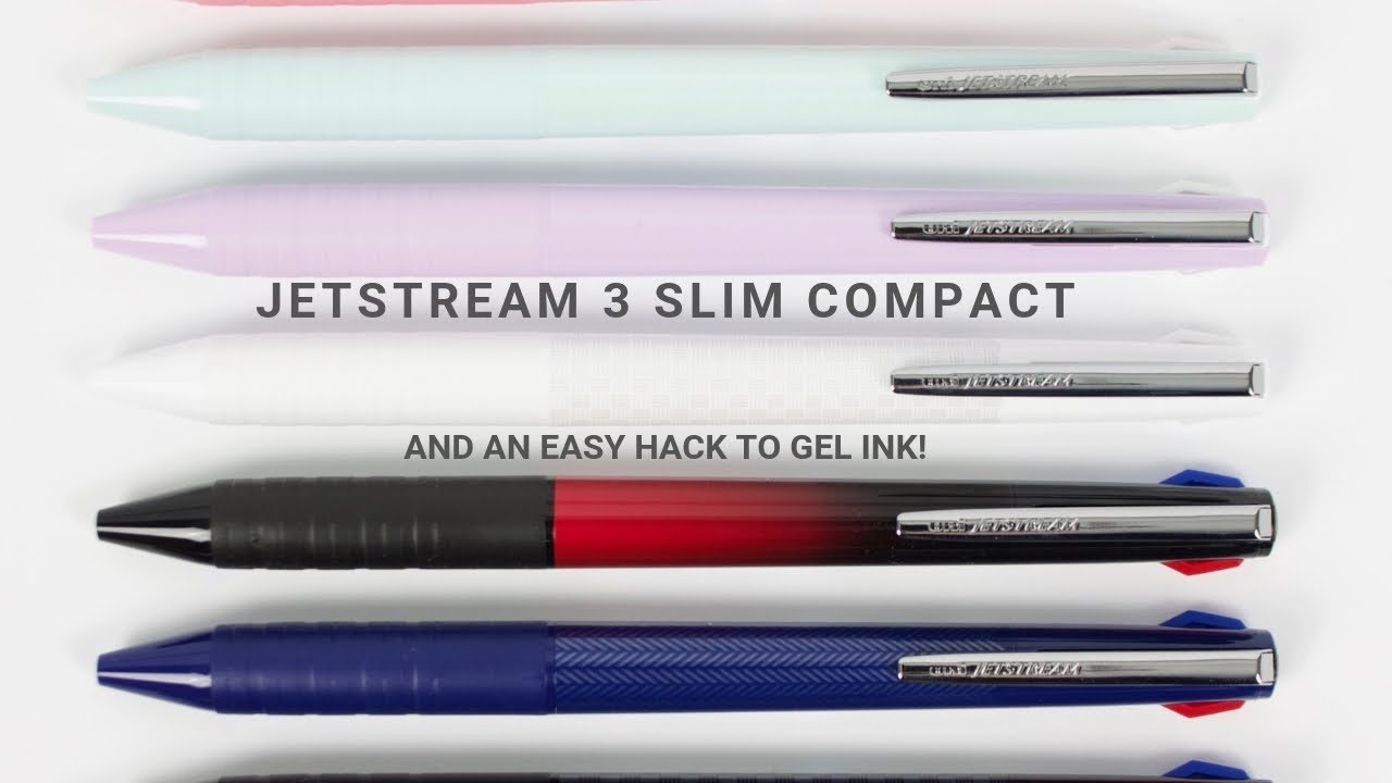 Jetstream 3 Slim Compact + a simple pen hack to gel ink
