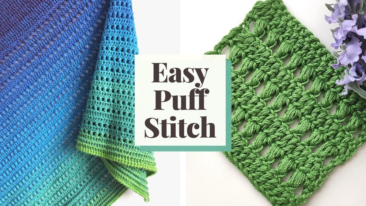 How to Crochet Easy Puff Stitch - Beginner Friendly Tutorial