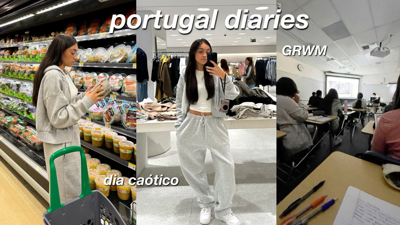 um dia caótico na minha vida em Portugal || shopping, salão de beleza & GRWM pra escola