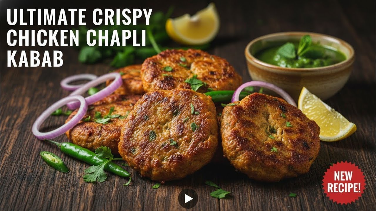 Chicken Chapli Kabab Recipe | Street Style Juicy Chapli Kabab at Home 😋
