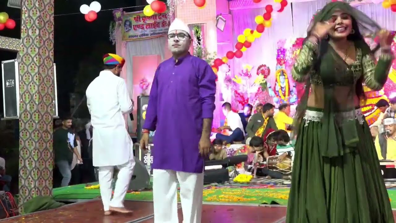 डांसर सोनू शेखावाटी ओर कैलाश छेला का डांस कम्पीटिशन !! Singer Prakash Gurjar !! Shayam Jagaran 2025