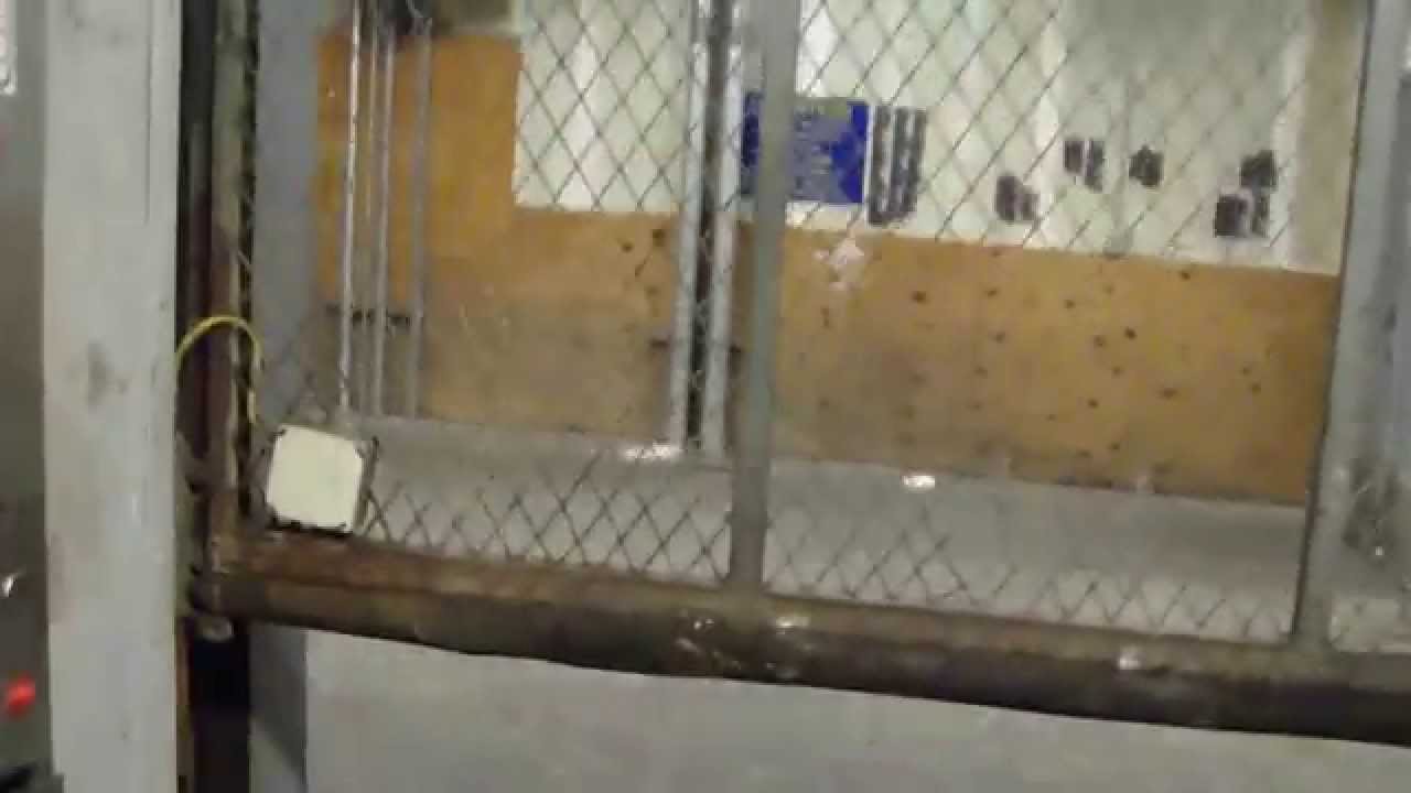 worst elevator ever. filthy dirty freight elevator at palisades mall