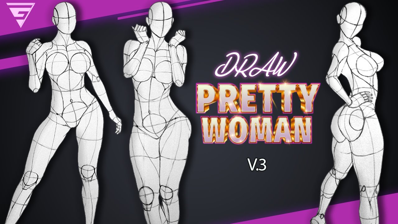 Como dibujar una CHICA *¨ Pretty Woman Poses dinamicas Vol.3