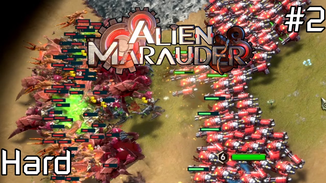 Alien Marauder Defense mode Hard difficulty Gladiator