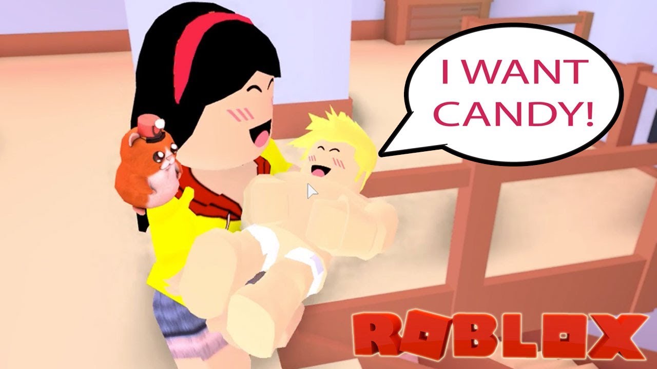 MOM I WANT CANDY in ROBLOX / Adventures of Baby Alan / Adopt Me Game Roleplay