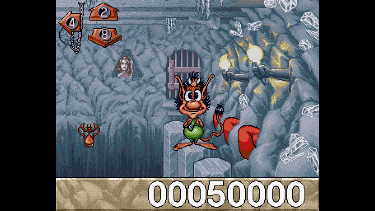 [AMIGA📺] 🇸🇪 Hugo II (~1995) (✂️#04) Ice cavern