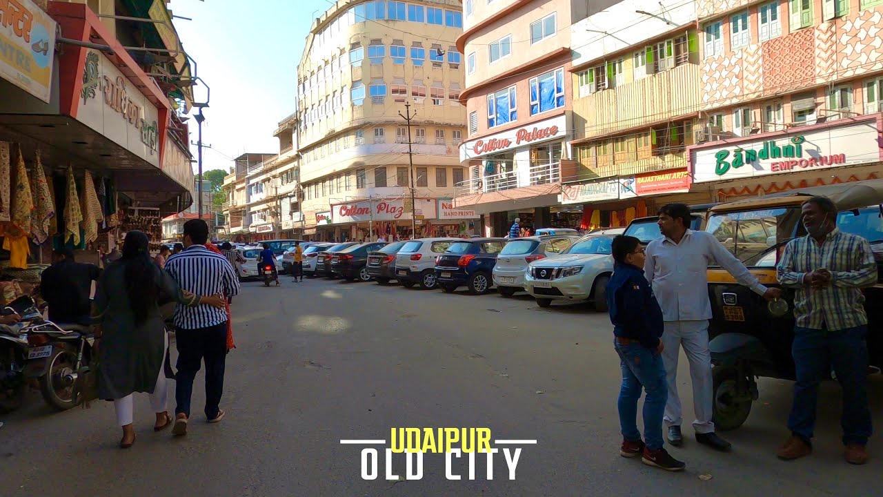 4K Drive in Heritage Old City - Bazaars & Market of Udaipur, Rajasthan