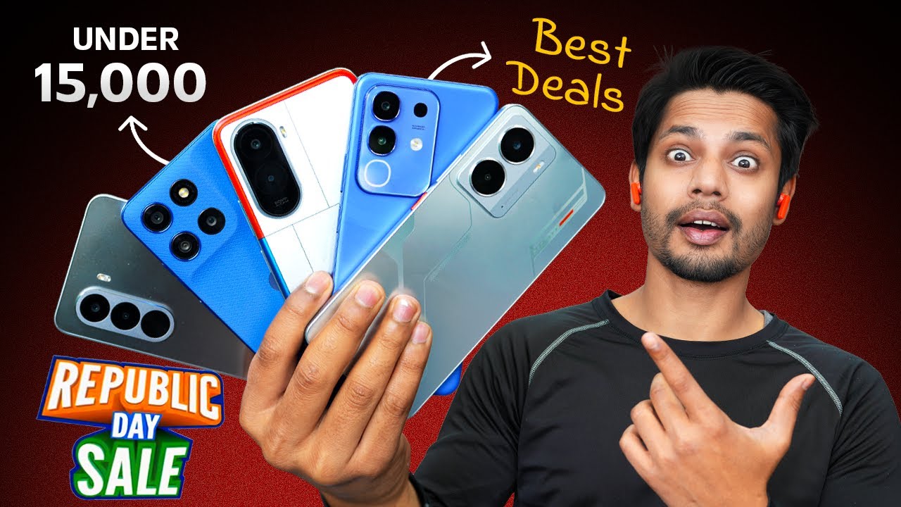 Best Smartphones Under  ₹15,000 -  Amazon And Flipkart Sale 2026