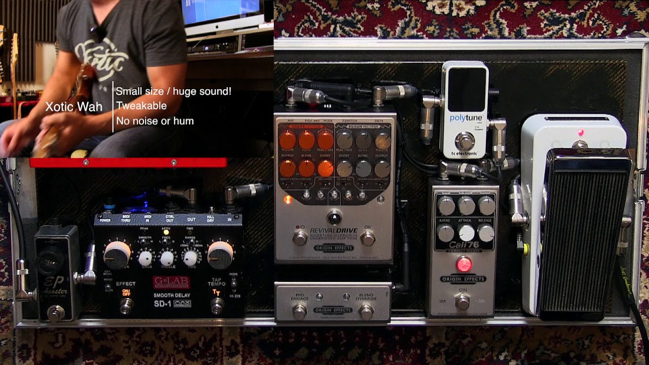 2018 Simon Gotthelf Pedalboard - Xotic Effects Wah