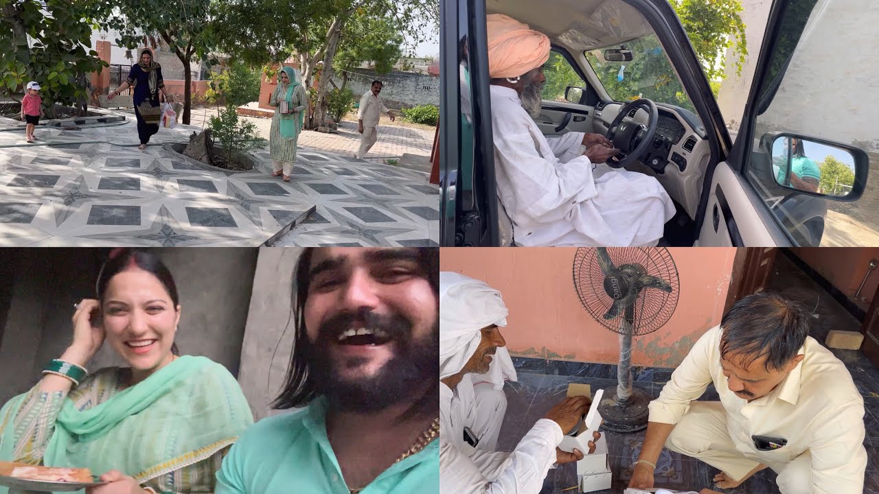 नई गाड़ी की धोख मारने के लिए गई पूरी family साथ में गाँव 🚘💥🙏🏻 #sahilsangwan #vlog