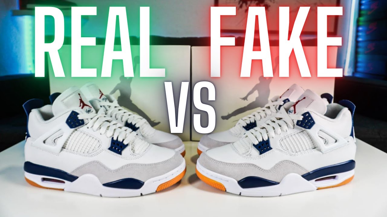 ⚠️REAL vs FAKE (REPLICA,UA) JORDAN 4 SB NAVY⚠️ APRENDE A DISTINGUIRLAS